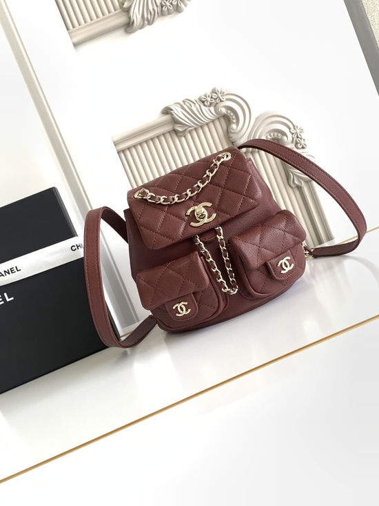 Chanel Duma Grained Calfskin Backpack 7502