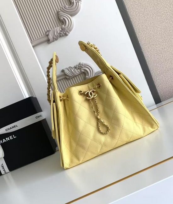 Chanel Hobo Quilted Leather Shoulder Bag AS5293