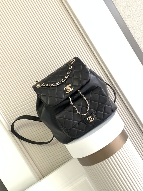 Chanel Duma Sheepskin Large Backpack AS3618