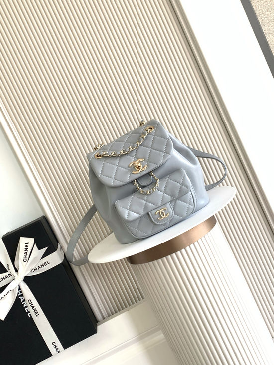 Chanel DUMA Quilted Lambskin Backpack AS2908