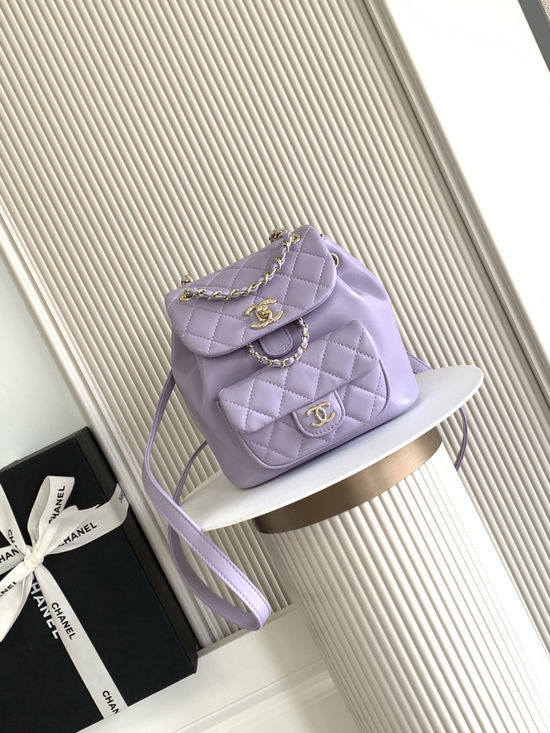 Chanel DUMA Quilted Lambskin Backpack AS2908
