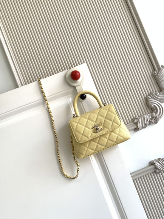 Chanel Cocohandle Grained Calfskin Top Handle Flap Bag AS4244