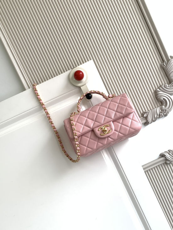 Chanel CF Handle Grained Leather Mini Bag 5701