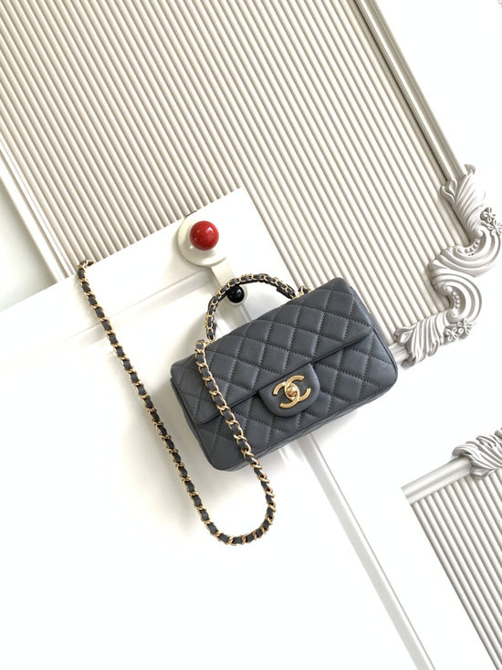Chanel CF Handle Classic Leather Bag 5701