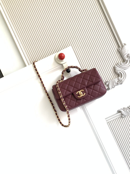 Chanel CF Handle Classic Leather Bag 5701