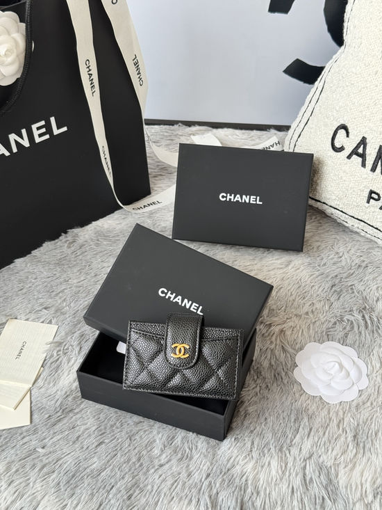 Chanel Accordion Card Case Convenient Storage AP392