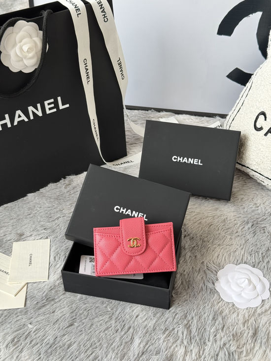 Chanel Accordion Card Case Stylish Organizer AP392