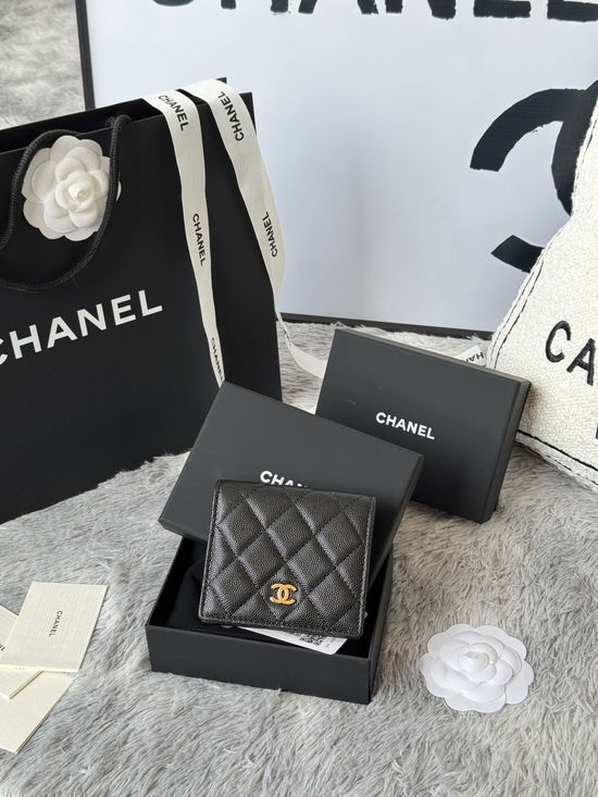 Chanel Bifold Short Wallet Cowhide Leather A84028