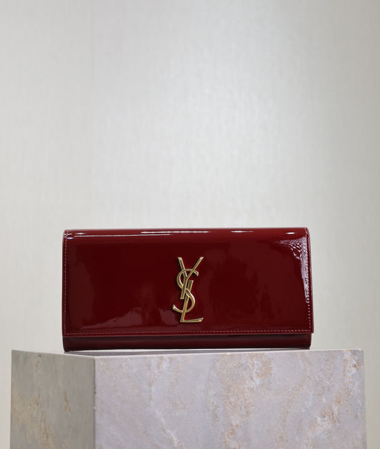 Yves Saint Laurent YSL Classic Kate Grain Leather Clutch 306079