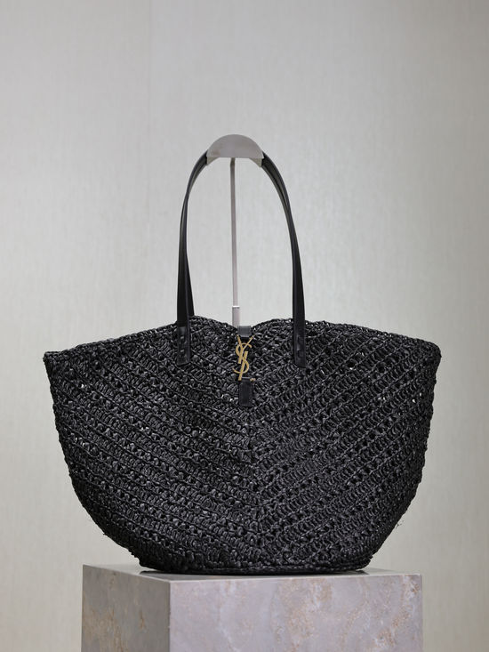 Yves Saint Laurent PANIER Woven Straw Tote Bag 688221-1