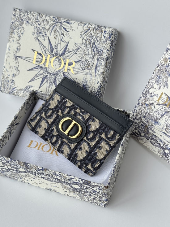 Christian Dior 30 Montaigne Oblique Print Card Holder S2152