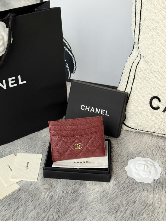 Chanel Card Holder Caviar Leather AP4522