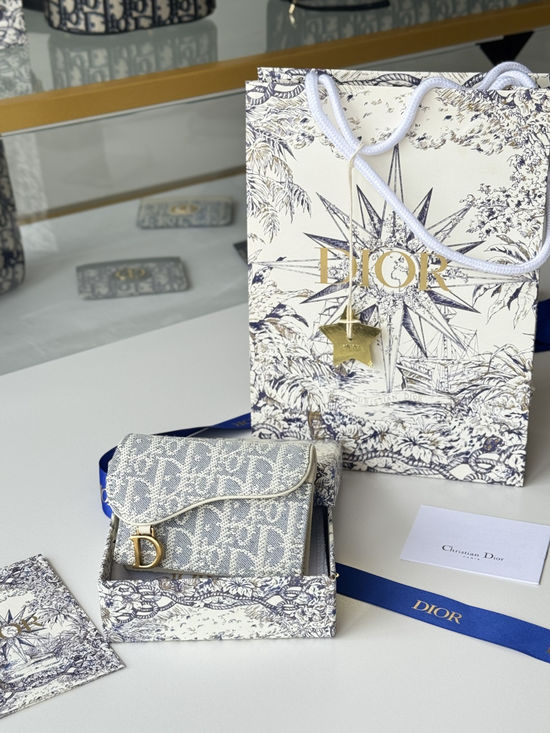 Christian Dior Saddle Oblique Printed Card Holder 5611