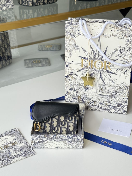 Christian Dior Saddle Oblique Card Holder 5611