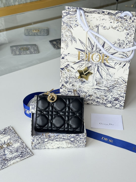 Christian Dior Caro Dahlia Lambskin Wallet S6037UBHZ_M928