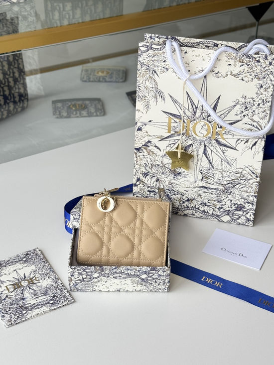 Christian Dior Caro Dahlia Lambskin Wallet S6037UBHZ_M928