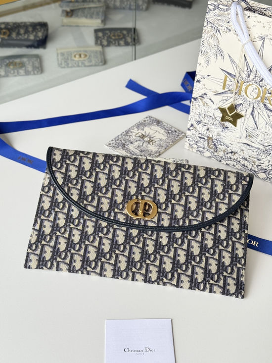 Christian Dior 30 MONTAIGNE OBLIQUE FLAP CLUTCH 2039