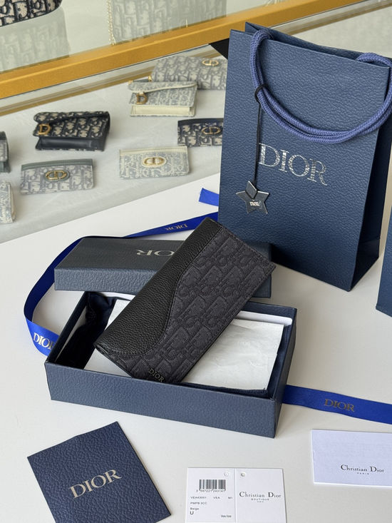 Christian Dior Saddle Long Wallet Black 2ADBC330YKS_H27E