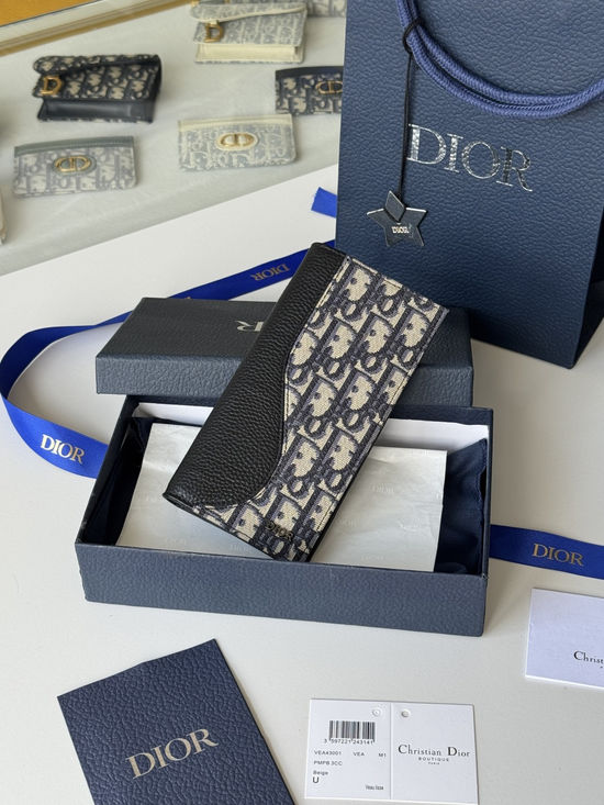 Christian Dior Saddle Long Wallet Black 2ADBC330YKS_H27E