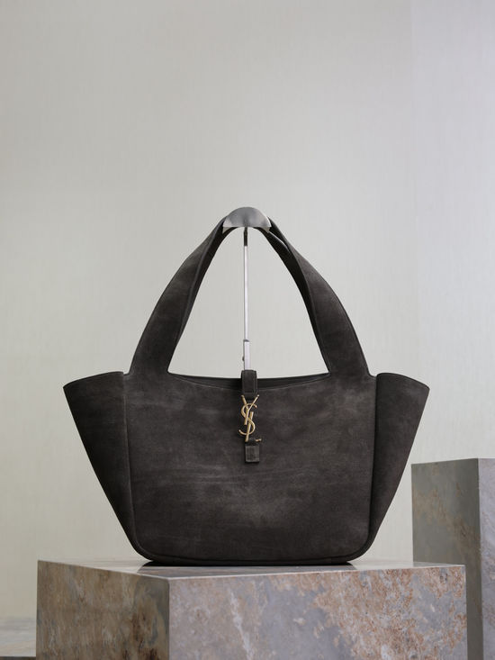 Yves Saint Laurent Bea Suede Hobo Shopping Bag 763435