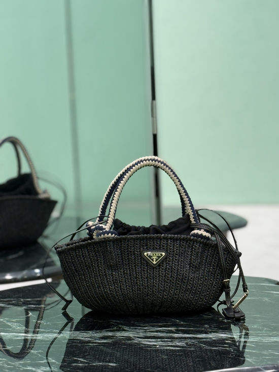 Prada Hand Crocheted Basket Bag 1BA463