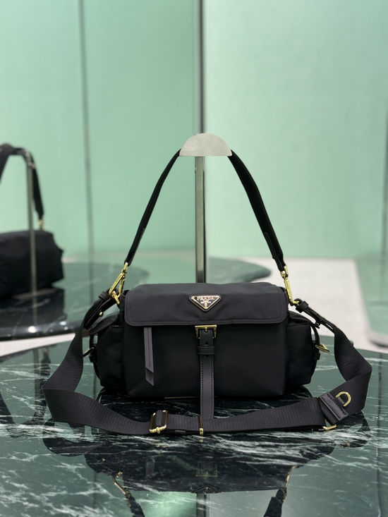 Prada Messenger Bag Nylon Casual Handbag 1BD394