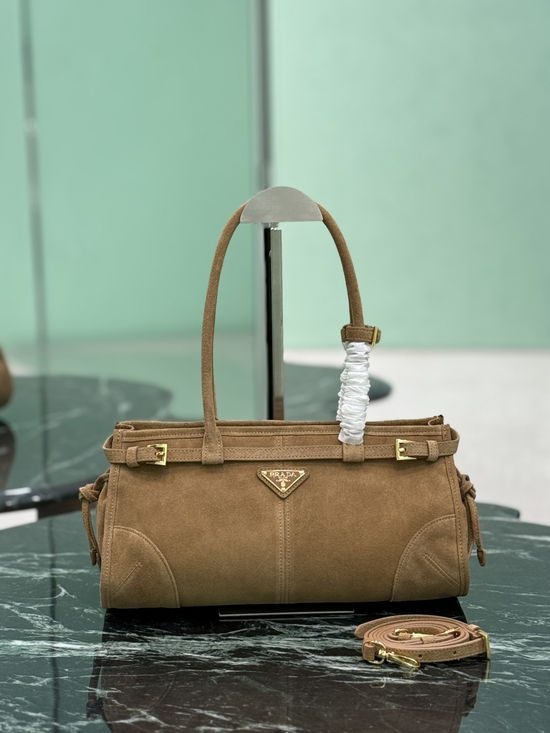 Prada SoftLux Suede Handbag 1BA426