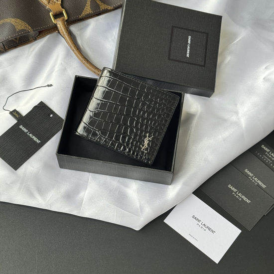 Yves Saint Laurent Monogram Fold Wallet 607727