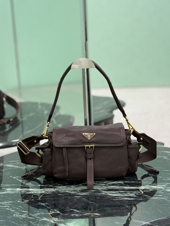 Prada Lambskin Messenger Bag 1BD394