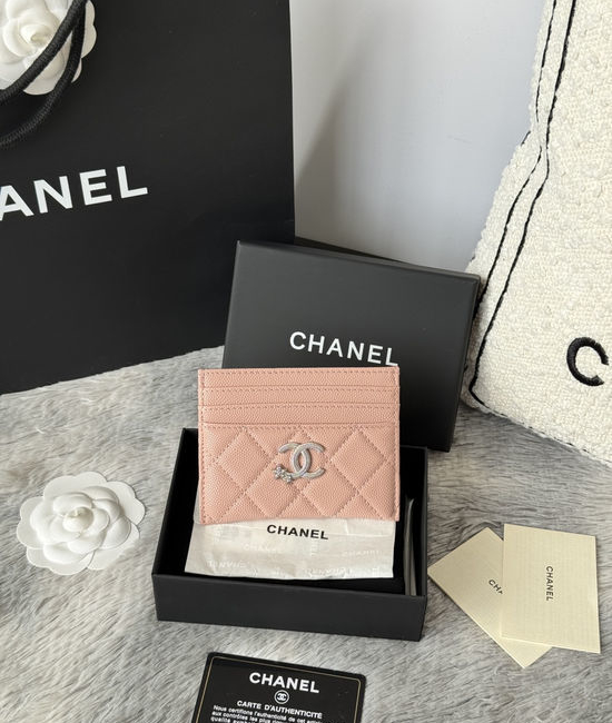 Chanel Caviar Leather Card Holder AP4864