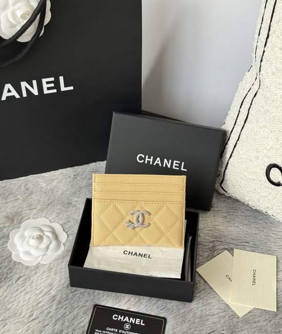 Chanel Caviar Leather Card Holder AP4864