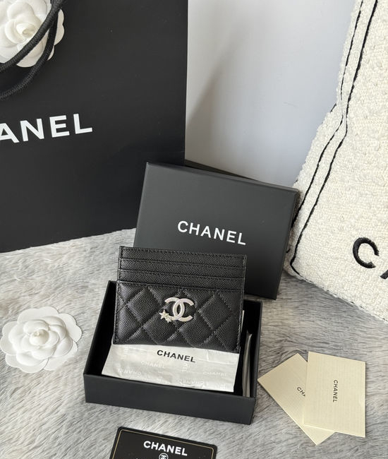Chanel Caviar Leather Card Holder AP4864