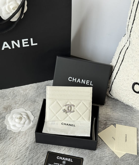 Chanel Caviar Leather Card Holder AP4864