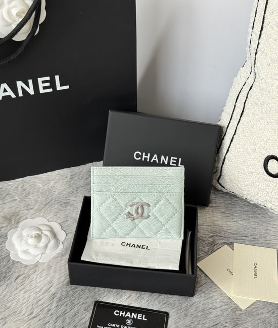 Chanel Caviar Leather Card Holder AP4864