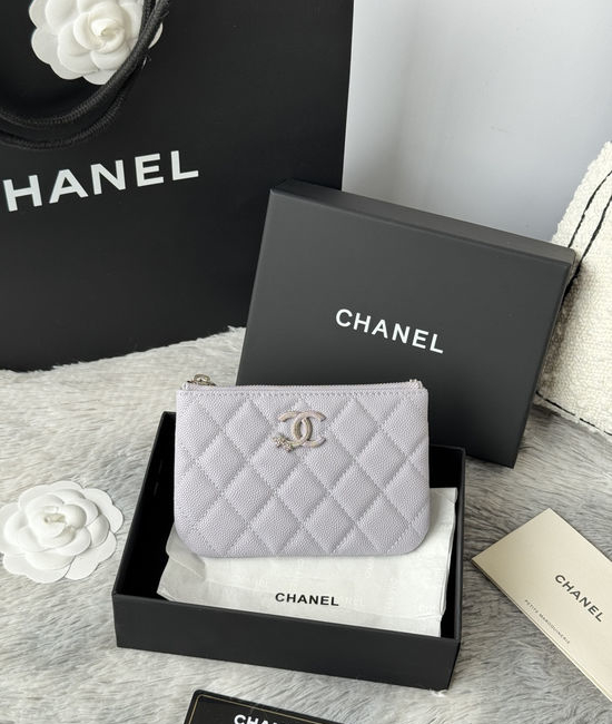 Chanel Caviar Leather Card Holder AP4861B
