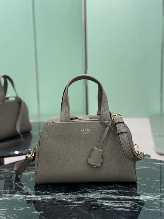 Prada Grained Leather Top Handle Bag 1BB148