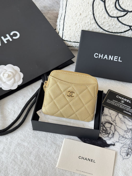 Chanel Mini Wallet Practical with Gold Buckle AP2111