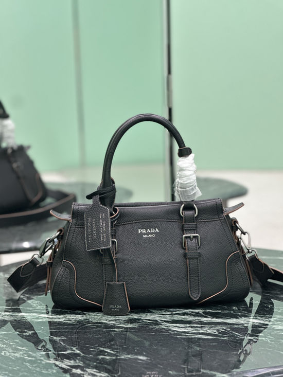 Prada Leather Top Handle Tote Bag 1BG604