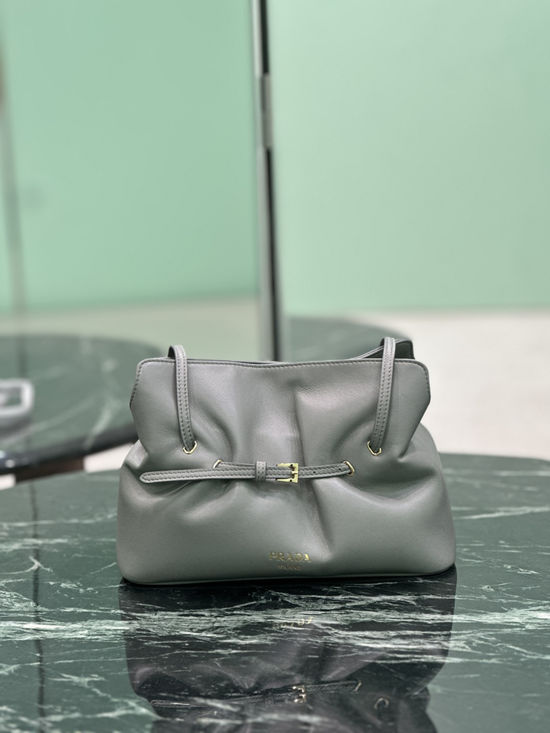Prada Dada Drawstring Soft Sheepskin Cloud Bag 1BG586