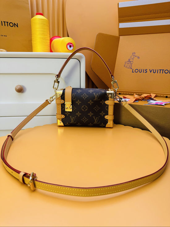 Louis Vuitton Side Trunk Mini Monogram Handbag M46815
