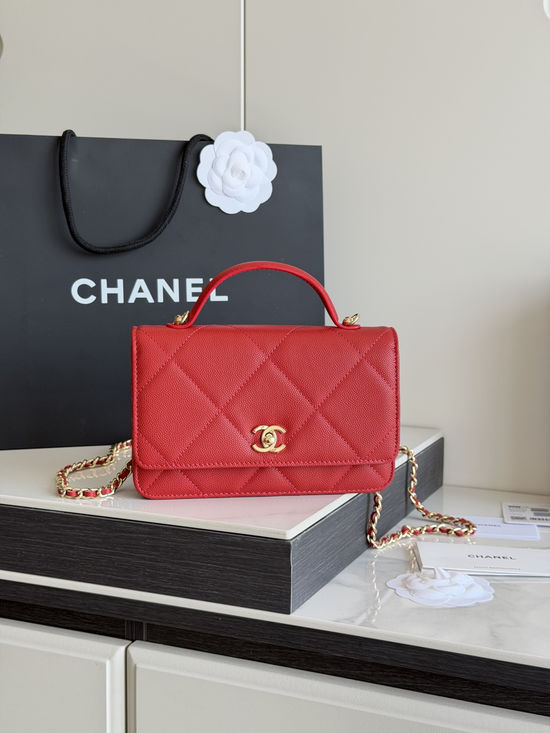 Chanel Wallet On Chain Caviar Leather Crossbody Bag AP5031