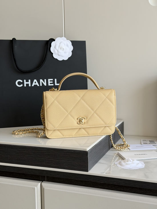 Chanel Wallet On Chain Caviar Leather Crossbody Bag AP5031