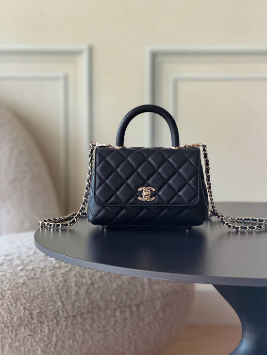 Chanel Coco Handle Flap Handbag AS2215