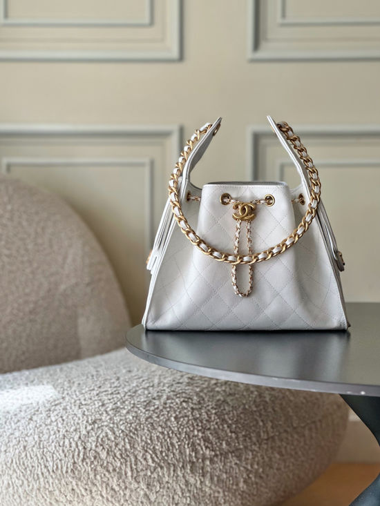 Chanel Hobo Quilted Chain Shoulder Bag AS5293