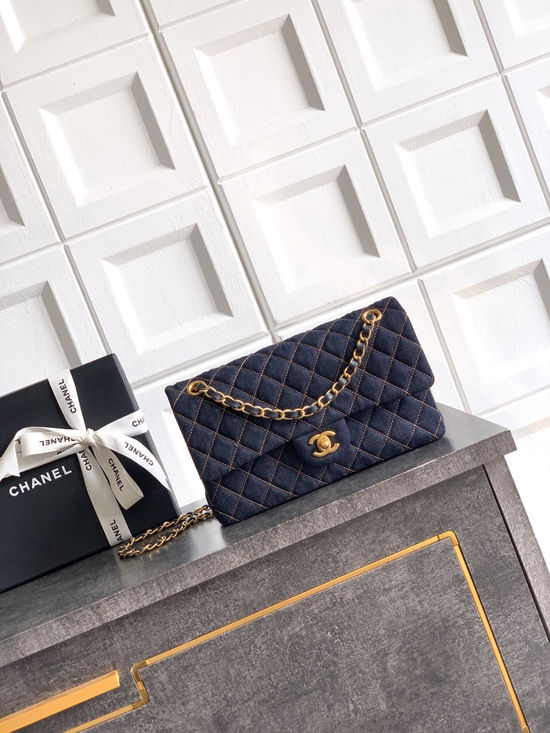 Chanel 2.55 Flap CF Denim Shoulder Bag AS1112