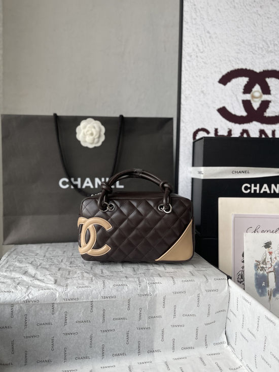 Chanel Cambon Bowling Shoulder Bag As25172