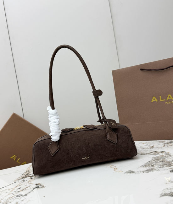 Alaia LE TECKEL Suede Shoulder Bag A06033
