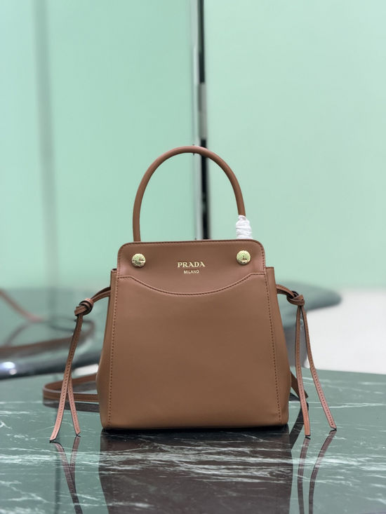 Prada Carry Handbag Cowhide Leather 1BA496