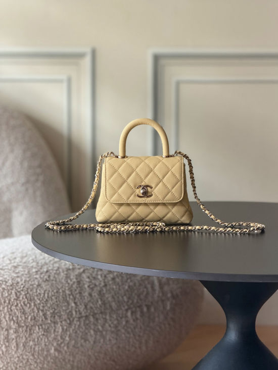 Chanel 26C Classic Handbag with Light Gold Hardware 17518