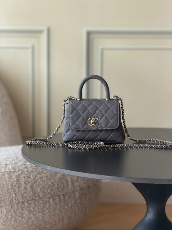 Chanel 26C Classic Handbag with Light Gold Hardware 17515